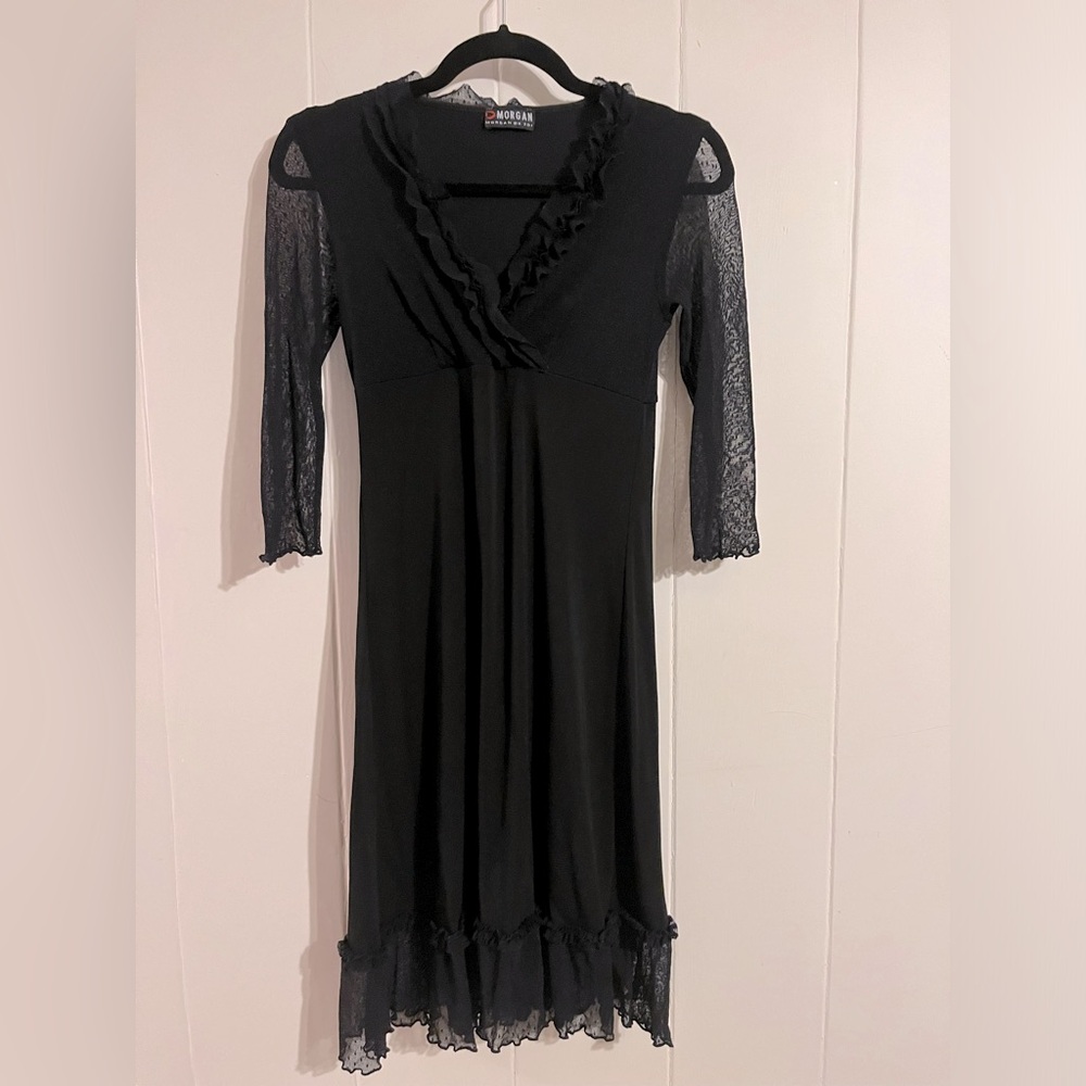 Morgan de Toi Black Jersey dress